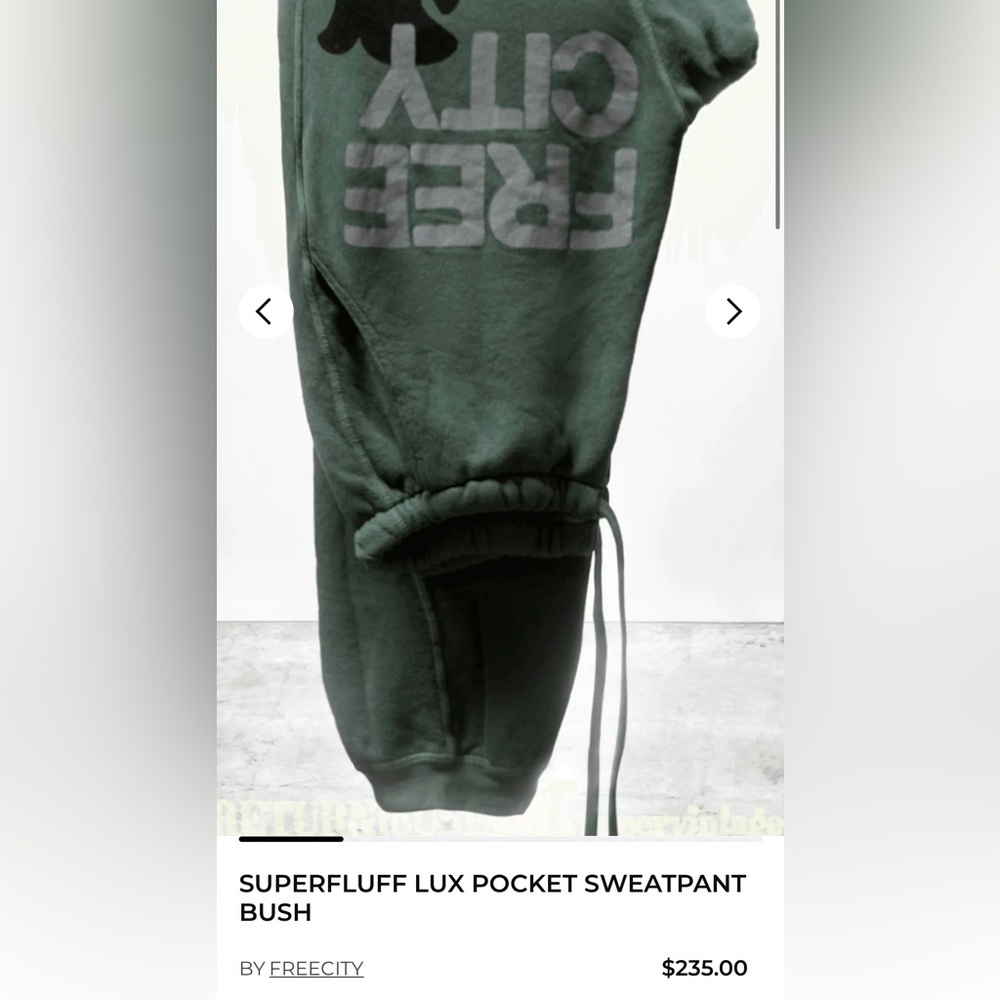 SUPERFLUFF LUX POCKET SWEATPANT BUSH